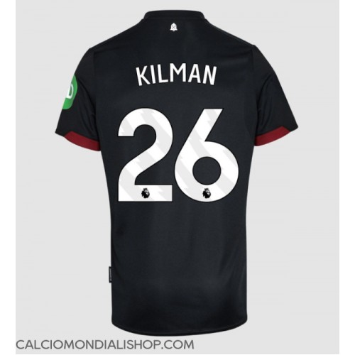 Maglie da calcio West Ham United Max Kilman #26 Seconda Maglia 2024-25 Manica Corta